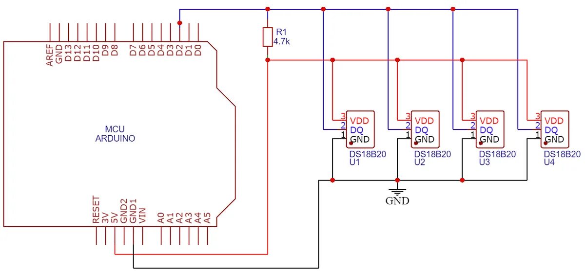 Подключение dallas tm 1 Датчики температуры и влажности для Arduino и ESP K12 :: О ESP32 и не только Дзе