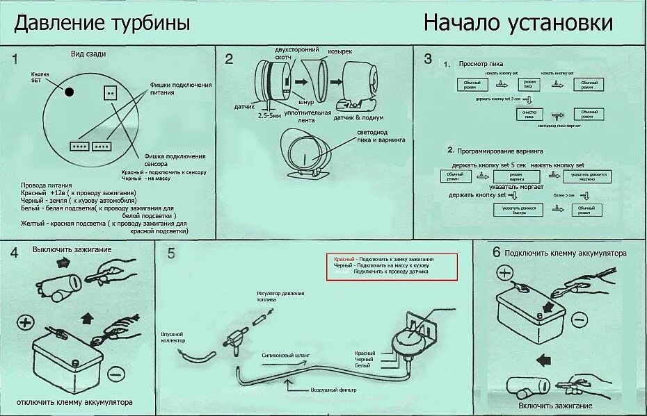 Подключение датчик буста defi Установка Defi. Часть I. Установка сенсоров. - Toyota Land Cruiser Prado 90-seri