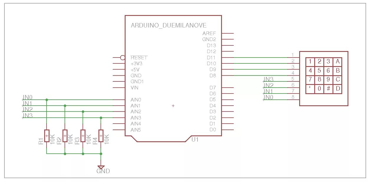 Подключение датчик клавиатур к arduino код Как подключить к Arduino матричную клавиатуру - Электроник74