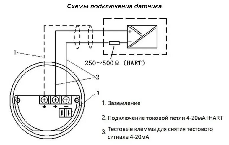 Подключение датчика Расключение датчиков