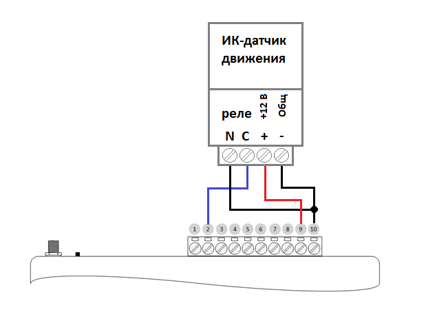 Подключение датчика 34а Подключение 4-х проводных охранных датчиков движенияк к GSM - термометру- Телеме