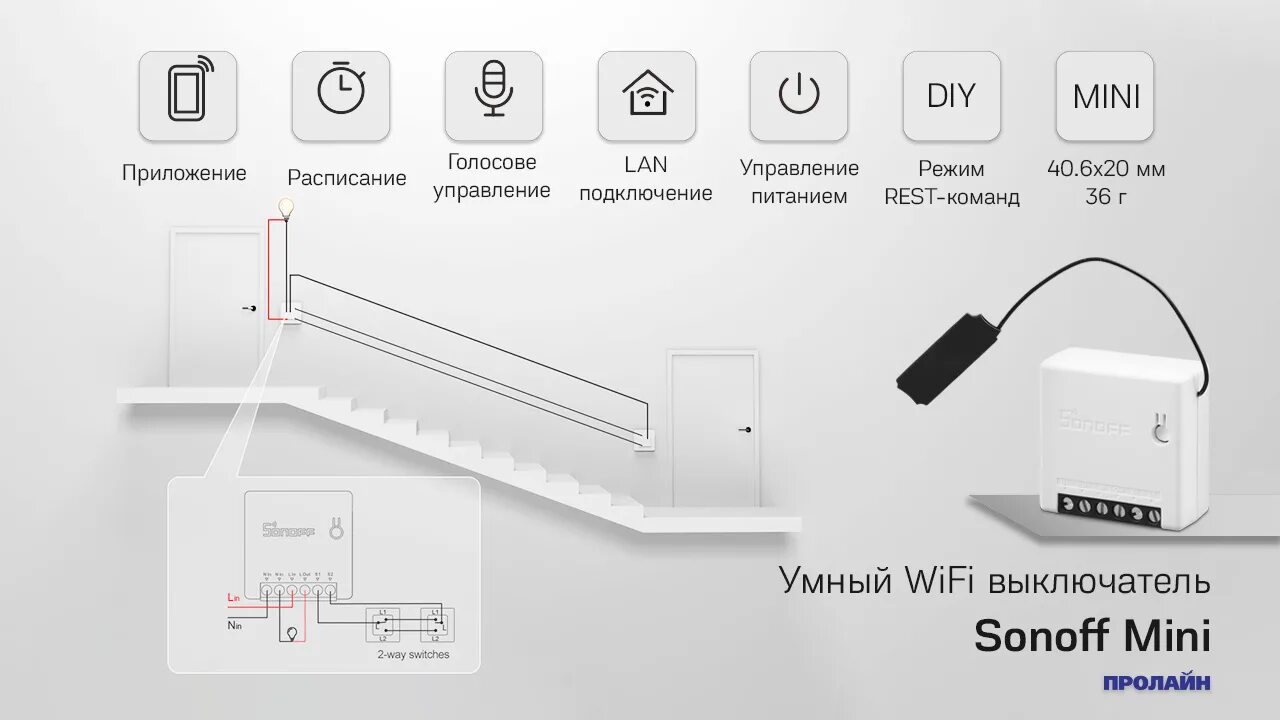 Подключение датчика aqara к алисе Умный WiFi выключатель Sonoff Mini - купить по выгодной цене в интернет-магазине