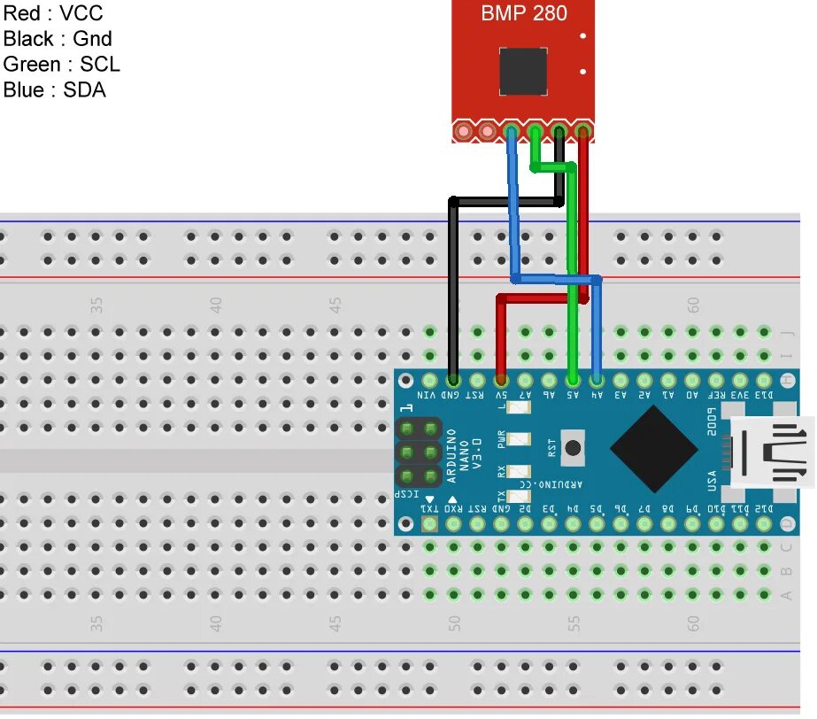 Подключение датчика bmp280 Using BMP280 based pressure and temperature sensors - XTronical