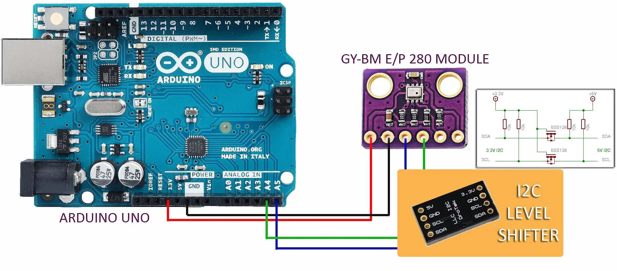 Подключение датчика bmp280 к ардуино DIY Bosch BMP280 Pressure Sensor Project Primer - ElectroSchematics.com
