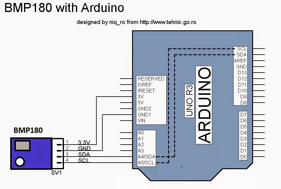 Подключение датчика bmp280 к ардуино Arduino tehNiq: BMP180 sensor and Arduino