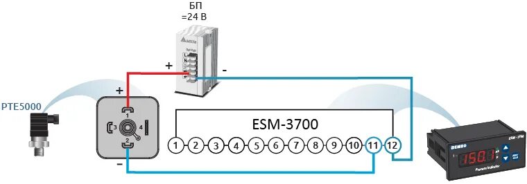 Подключение датчика давления 4 20 ESM-3700: измеритель-сигнализатор ESM-3700. КИП-Сервис: промышленная автоматика