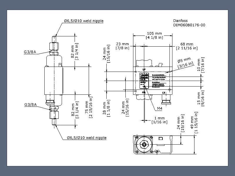 Подключение датчика давления danfoss Схема подключения реле данфосс