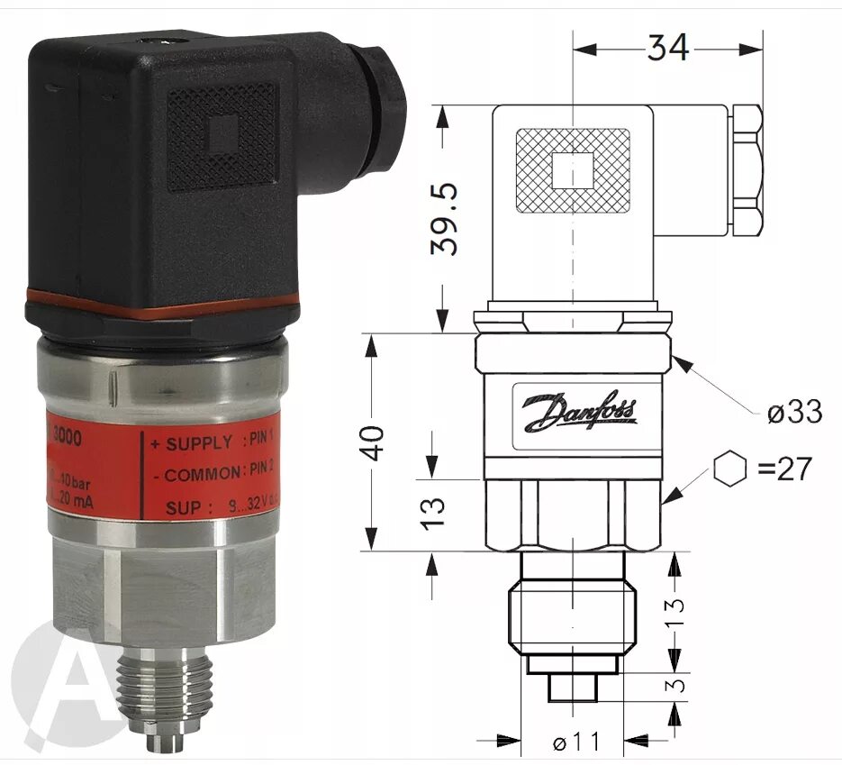 Подключение датчика давления danfoss Купить Датчик давления Danfoss MBS 3000 0–10 бар FV: отзывы, фото и характеристи