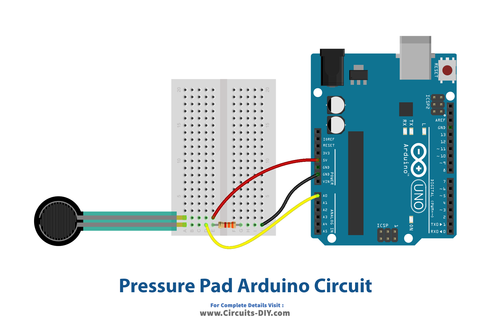 Подключение датчика давления к ардуино Interfacing Pressure Pad with Arduino