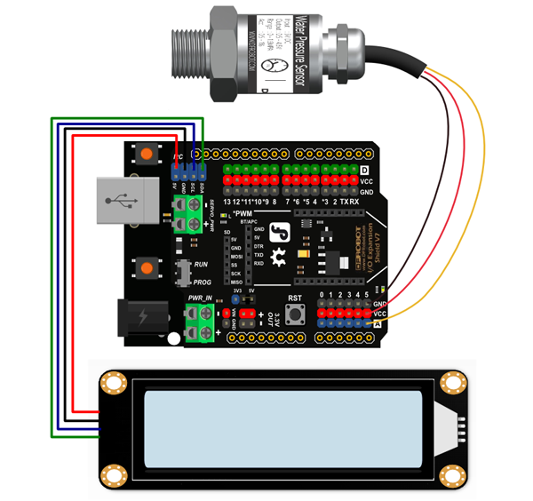 Подключение датчика давления к ардуино Gravity Water_Pressure_Sensor_SKU SEN0257-DFRobot