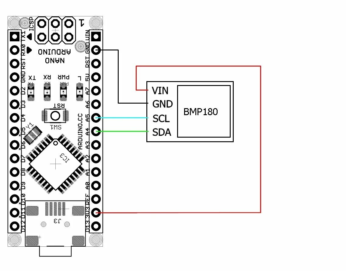 Подключение датчика давления к ардуино Подключение датчика атмосферного давления BMP180 к ардуино. DIY Дзен