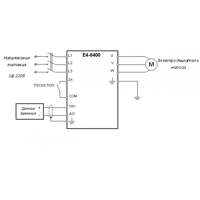 Подключение датчика давления к частотному преобразователю веспер Частотник давления