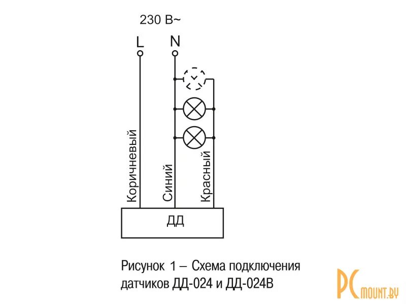 Подключение датчика дд 024 IEK ДД 024 IP33 LDD11-024-1100-001 в Лиде; M641617