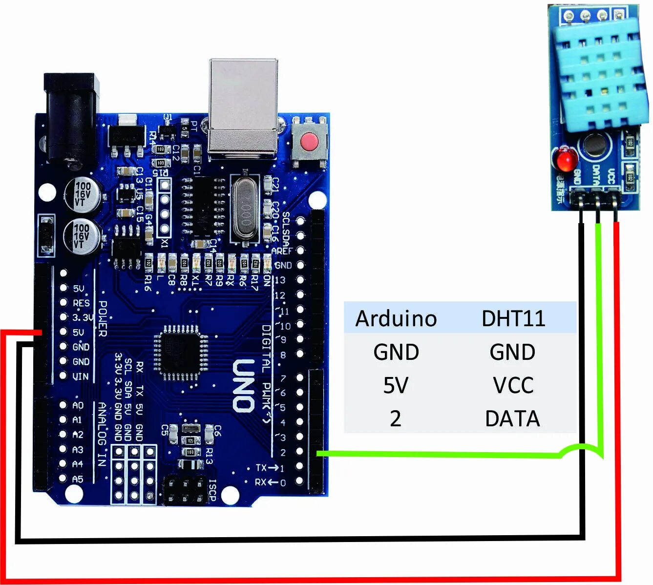 Подключение датчика dht11 Arduino windows 11