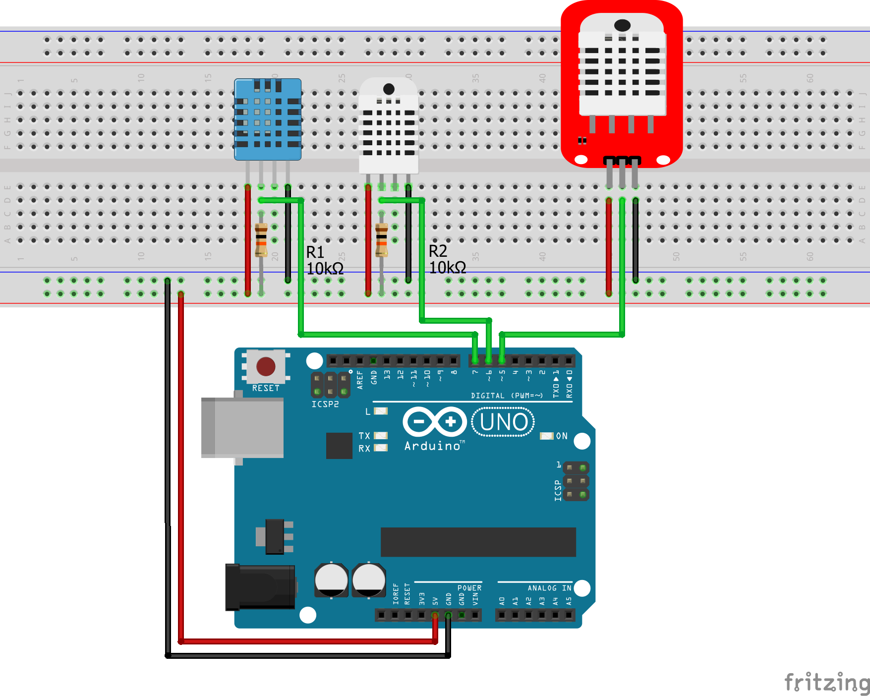 Подключение датчика dht11 Temperature and Humidity Sensor Tutorial for Arduino, ESP8266 and ESP32