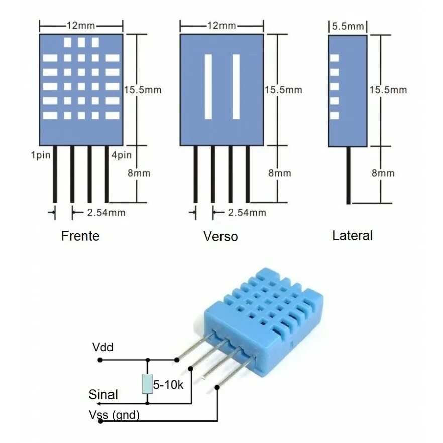 Подключение датчика dht11 Okystar Dht11 Digital Temperature And Humidity Sensor Module Dht 11 - Buy Dht11,