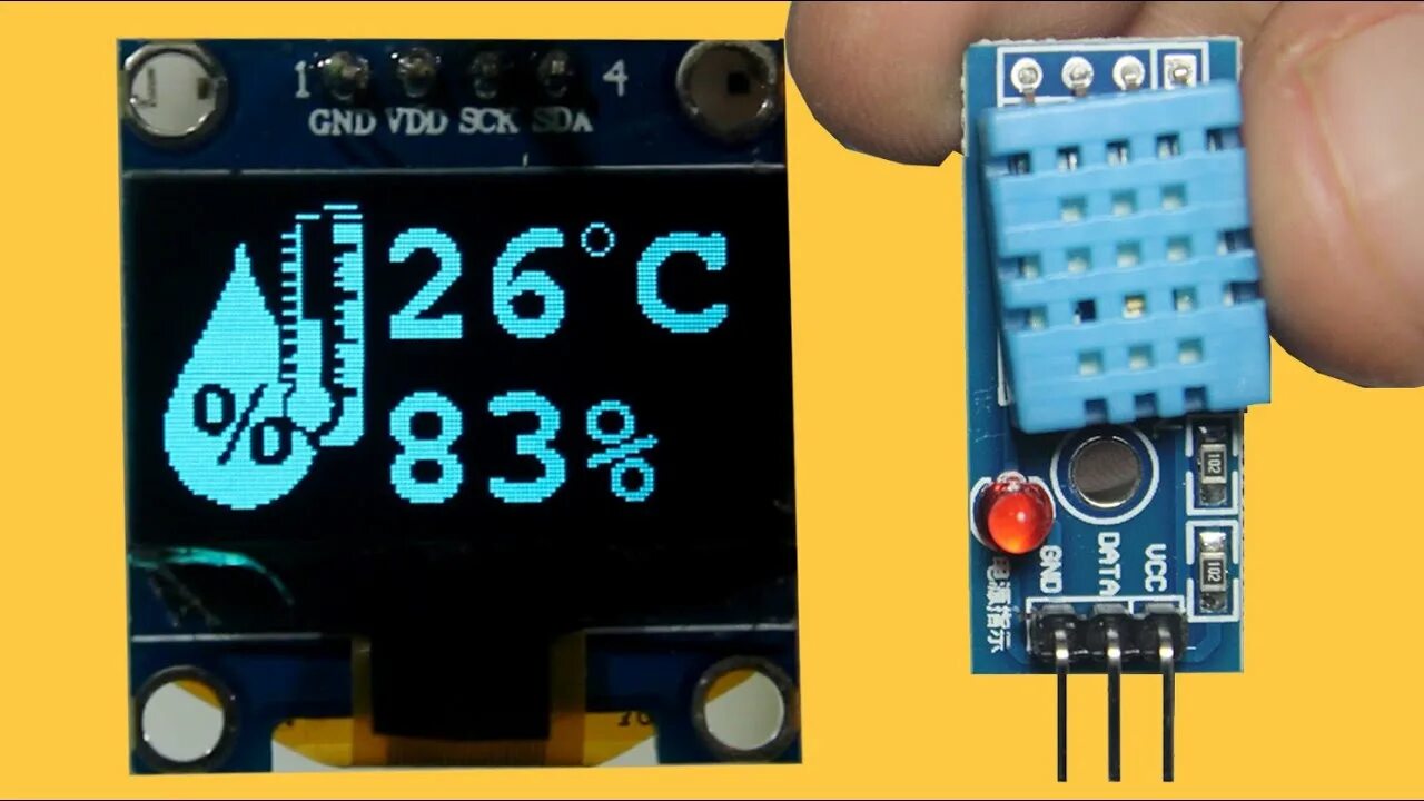 Подключение датчика dht11 How to connect Arduino board along with matlab using DHT11 sensor - YouTube