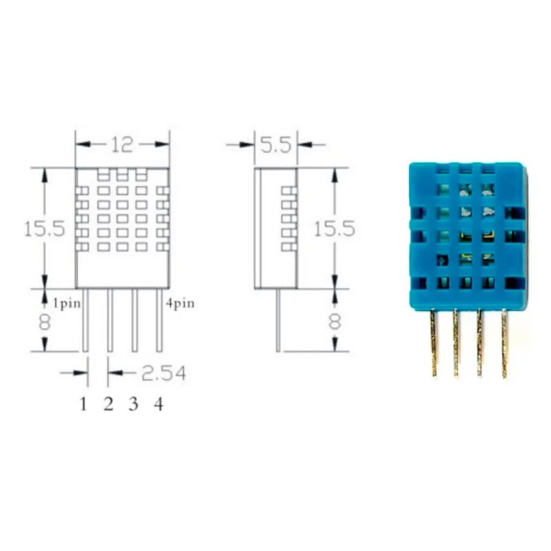 Подключение датчика dht11 DHT11 - купить в Москве цифровой датчик температуры и влажности с доставкой по Р