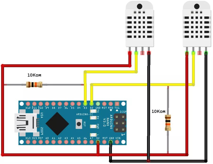 Подключение датчика dht22 к esp32 Датчик влажности DHT-22