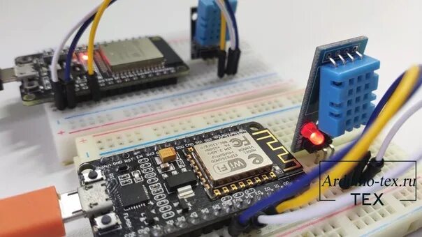 Подключение датчика dht22 к esp32 Подключаем DHT11, DHT22 к ESP32, ESP8266. Показание на веб-странице. #Electronic