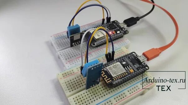 Подключение датчика dht22 к esp32 Урок 2. Подключаем DHT11, DHT22 к ESP32, ESP8266. Показание на веб-странице. #Эл