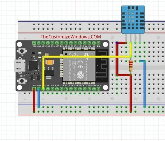 Подключение датчика dht22 к esp32 ESP32 Arduino with DHT11 Sensor : Connection & Code Fernbedienung, Esp8266 12e, 