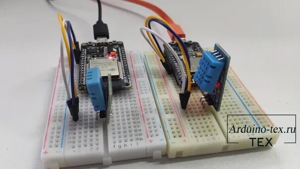 Подключение датчика dht22 к esp32 Урок 2. Подключаем DHT11, DHT22 к ESP32, ESP8266. Показание на веб-странице. #Св