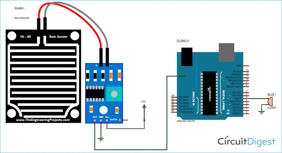 Подключение датчика дождя Rain Detection System using Arduino and Rain Sensor Arduino, Rain, Sensor