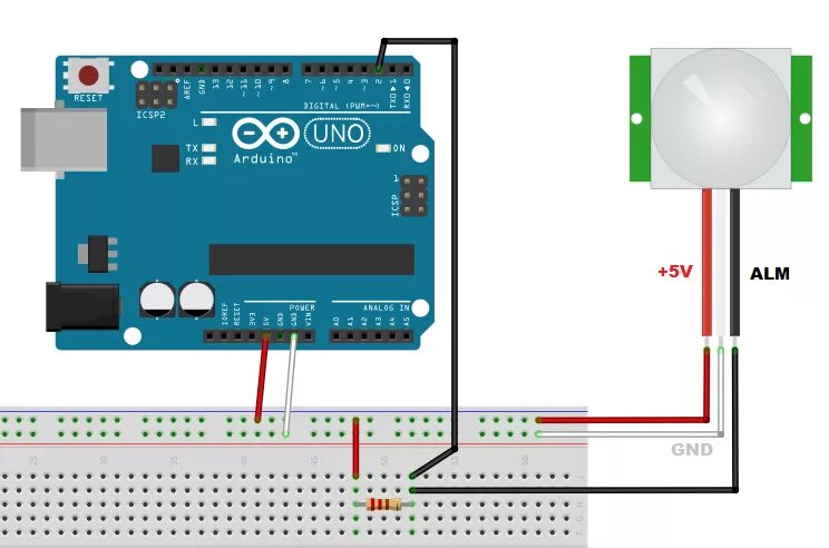 Подключение датчика движения arduino PIR motion detector - a sensor for Arduino (2nd part) - Meccanismo Complesso