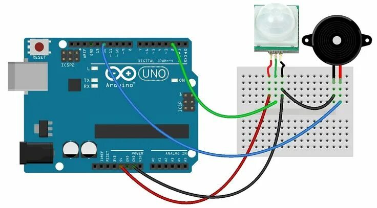 Подключение датчика движения arduino PIR Sensor with Arduino Progetti arduino, Arduino, Circuito elettronico