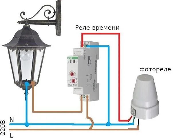 Подключение датчика движения и фотореле Фотореле для уличного освещения