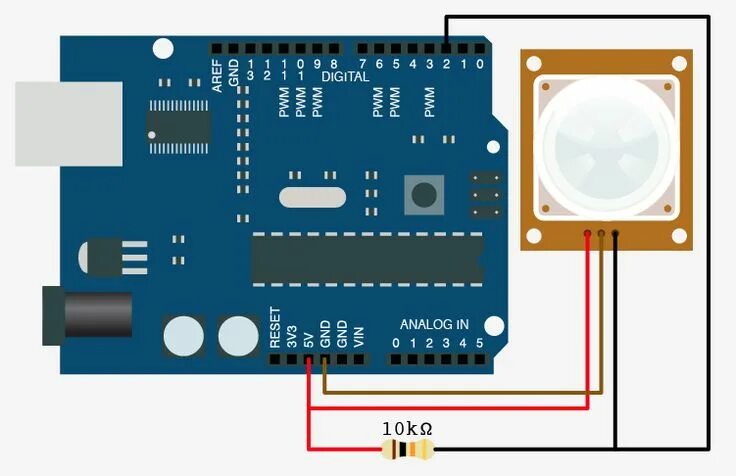 Подключение датчика движения к ардуино Arduino, Arduino projects, Breakout board