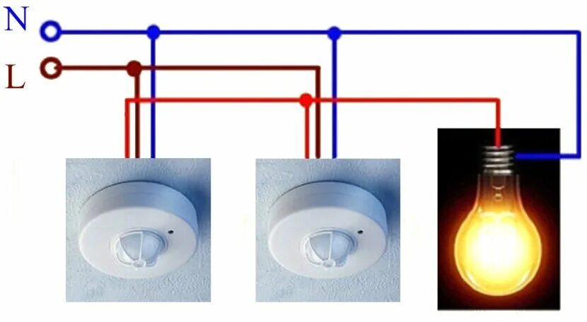 Схема подключения датчика движения для освещения Своими руками ребята Дзен