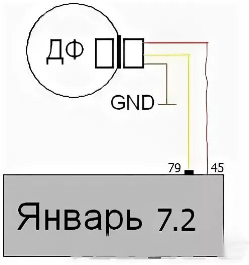 Подключение датчика фаз Датчик фаз из трамблера январь 7.2 - Lada 2105, 1,6 л, 1988 года тюнинг DRIVE2