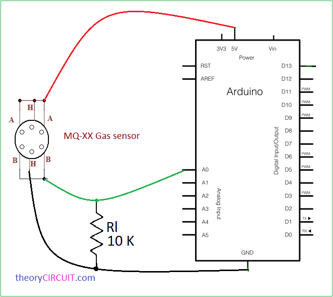 Подключение датчика газа к ардуино Gas Sensor Arduino Hookup and Code