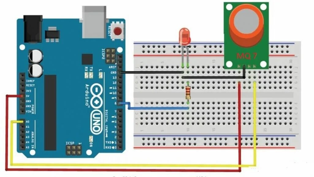 Подключение датчика газа к ардуино Датчик угарного газа MQ7: описание, подключение, схема, характеристики ВИКИ
