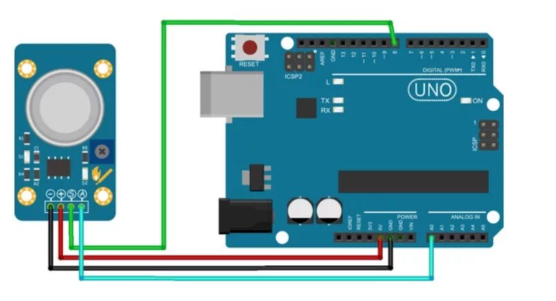 Подключение датчика газа к ардуино Датчик газа MQ-7 (угарный газ) Купить в розницу и оптом по низким ценам.