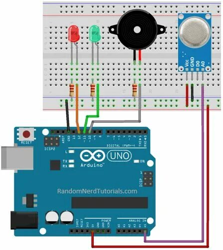 Подключение датчика газа к ардуино circuit Arduino projects, Arduino sensors, Arduino