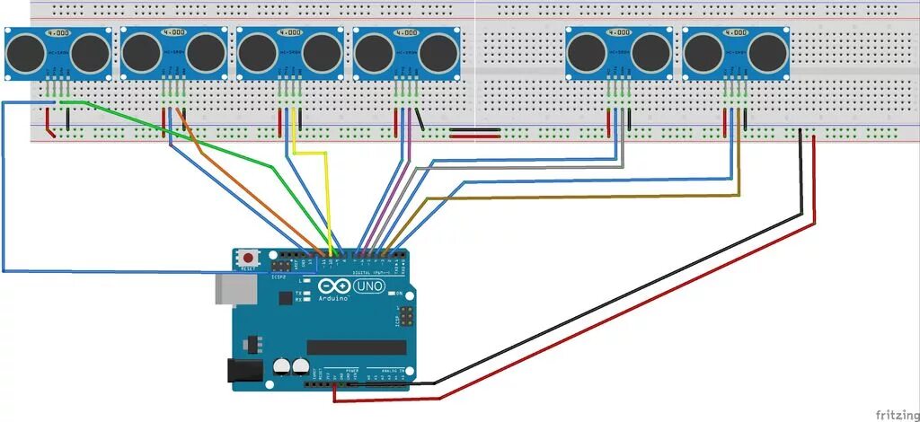 Подключение датчика hc sr04 Communication between Arduino Uno and Mega - Arduino Stack Exchange