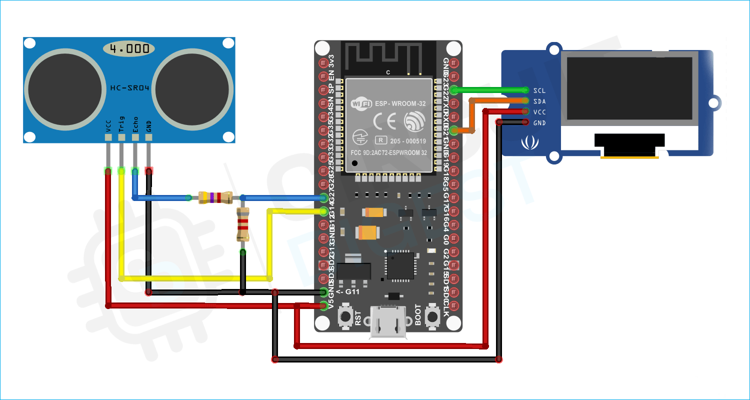 Подключение датчика hc sr04 Подключение ультразвукового датчика HC-SR04 к ESP32: схема и программа