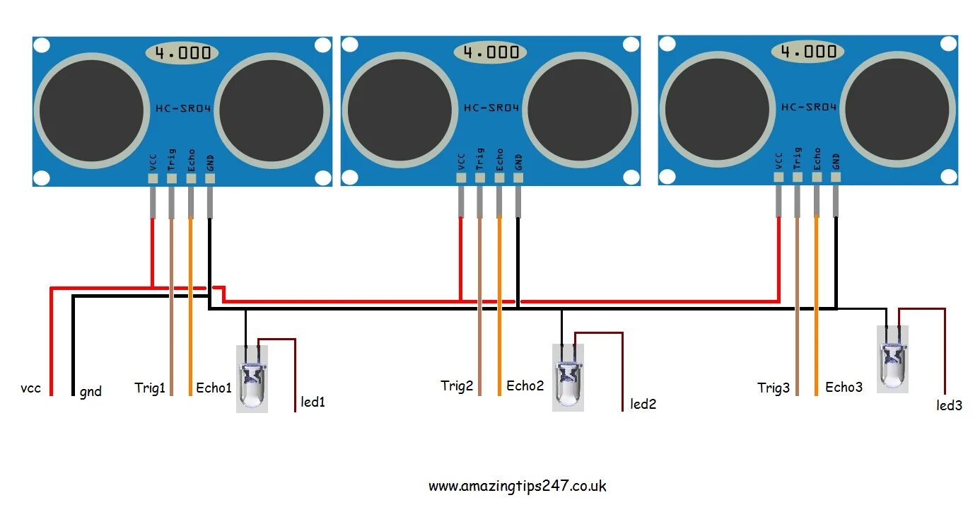 Подключение датчика hc sr04 Connecting multiple ultrasonic sensors(hc-sr04) to a single arduino board.(mega)