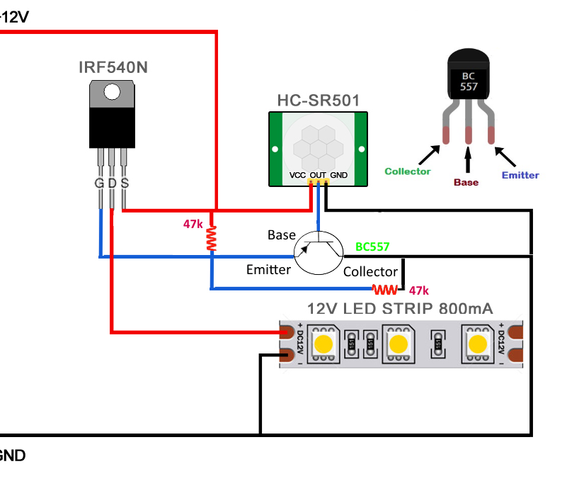 Подключение датчика hc sr501 PIR sensor led strip with N channel mosftet Led, Led strip, Sensor