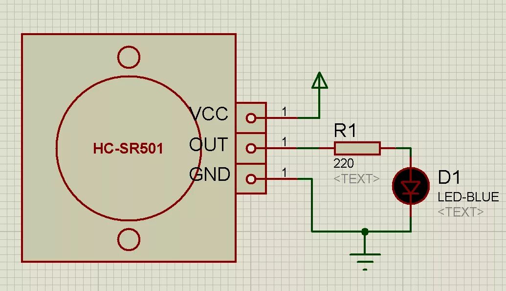 Подключение датчика hc sr501 Схема подключения датчика движения HC-SR501 - MicroPi