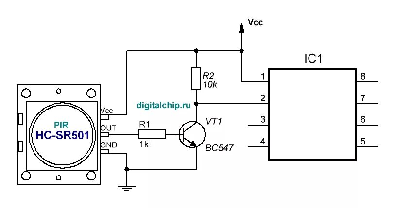 Подключение датчика hc sr501 Датчик движения HC-SR501 (PIR Motion sensor, infrared human body induction modul