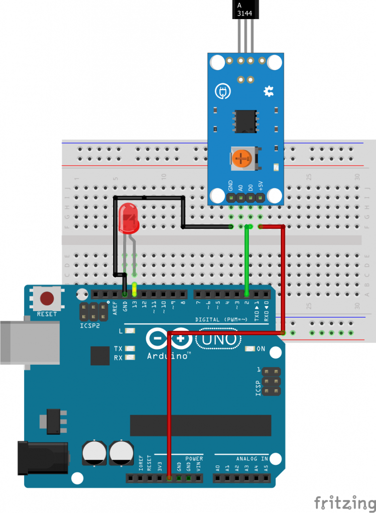 Подключение датчика холла к ардуино Using a Hall Effect Sensor with Arduino - Electronics-Lab.com