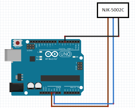 Подключение датчика холла к ардуино Подключение датчика Холла NJK-5002C к Arduino