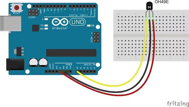 Подключение датчика холла к ардуино Sensore di campo magnetico OH49E e Arduino Progetti arduino, Arduino, Tutorial