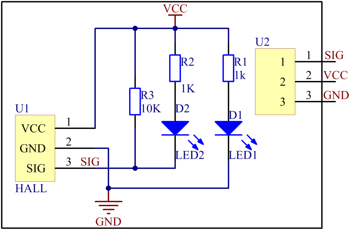 Подключение датчика холла к контроллеру Lesson 3 Switch Hall Sensor - SunFounder sensor-kit-v2-for-arduino documentation