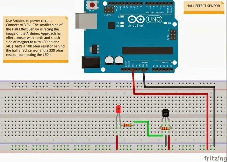 Подключение датчика холла ss49 к ардуино Building Gizmos with Arduino - Latching Hall Effect Sensor Hall effect, Arduino,