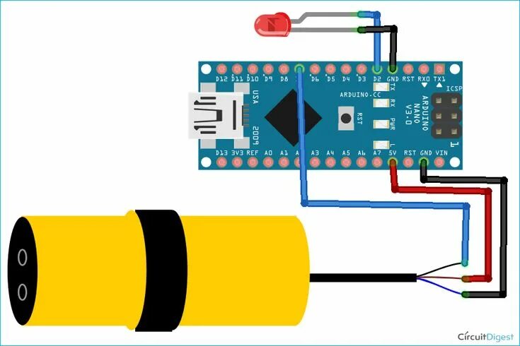 Подключение датчика ir к ардуино Interfacing E18-D80NK IR Obstacle Avoidance Proximity Sensor with Arduino Arduin